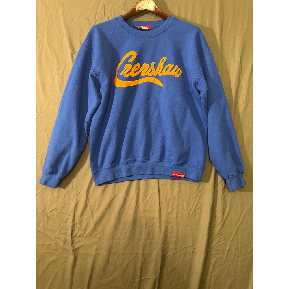 The Marathon Clothing Crenshaw Sweatshirt Royal Blue Nipsey Hussle Medium